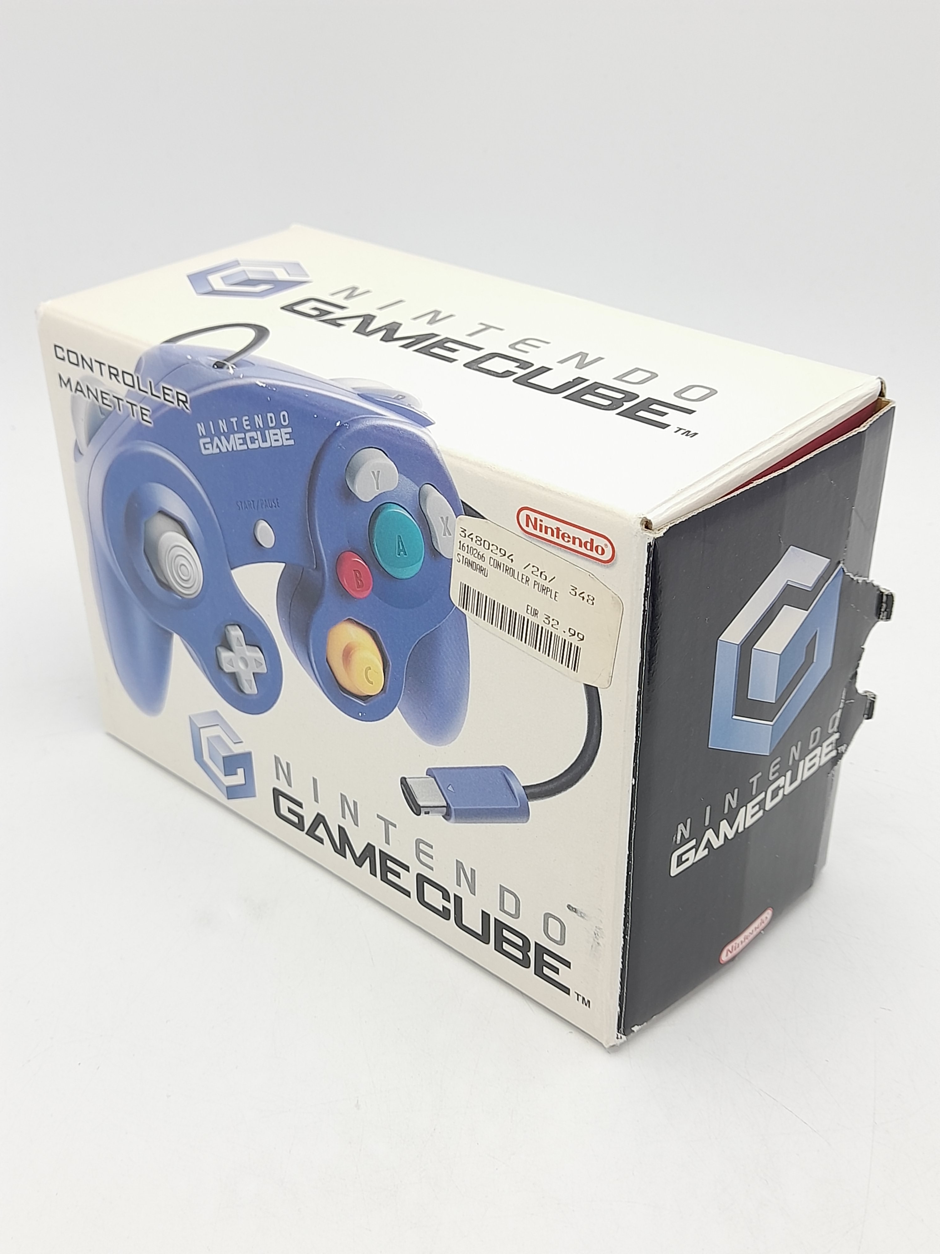 Foto van GameCube Controller Paars in Doos