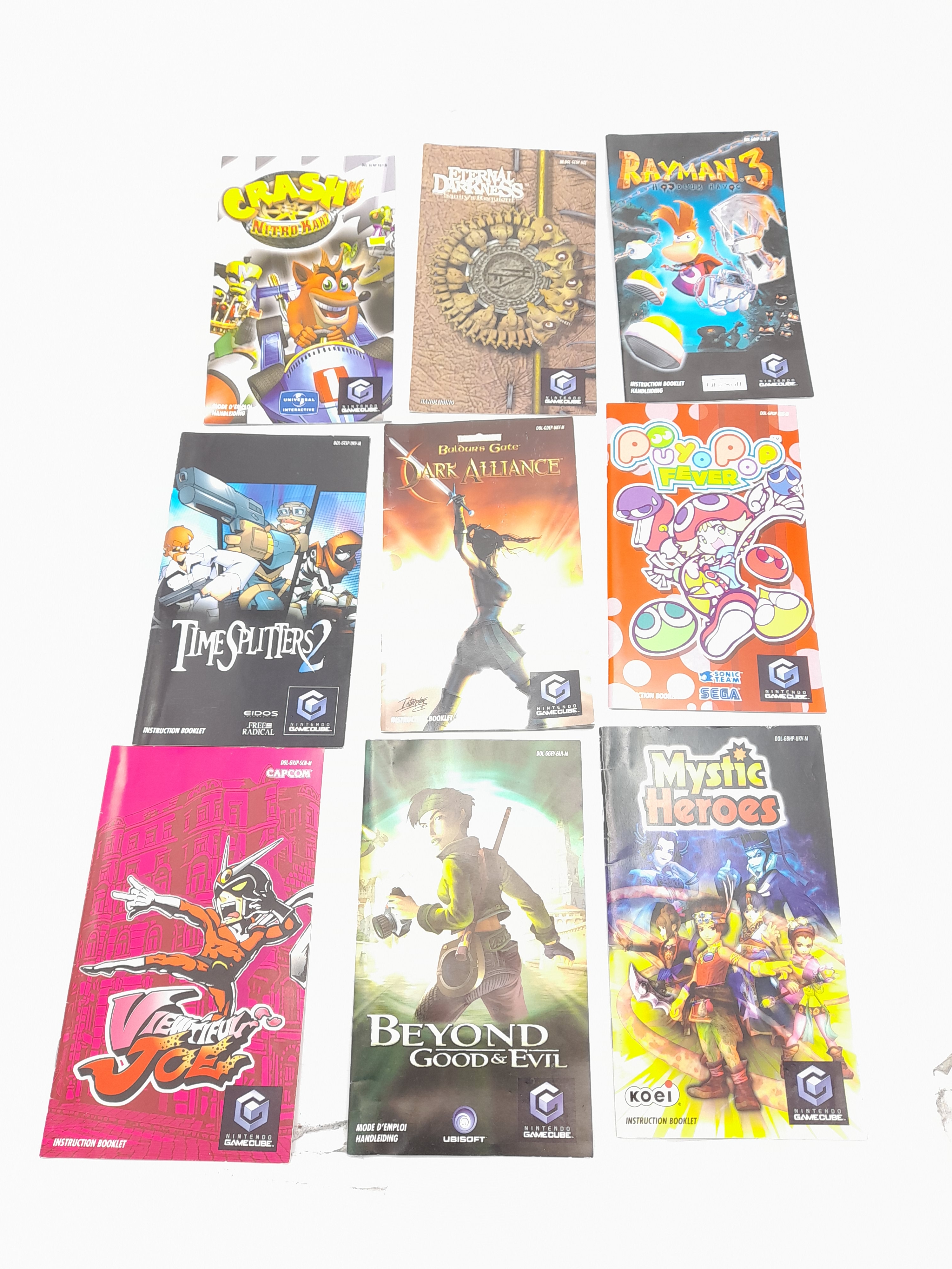 Foto van Handleidingen GameCube Games