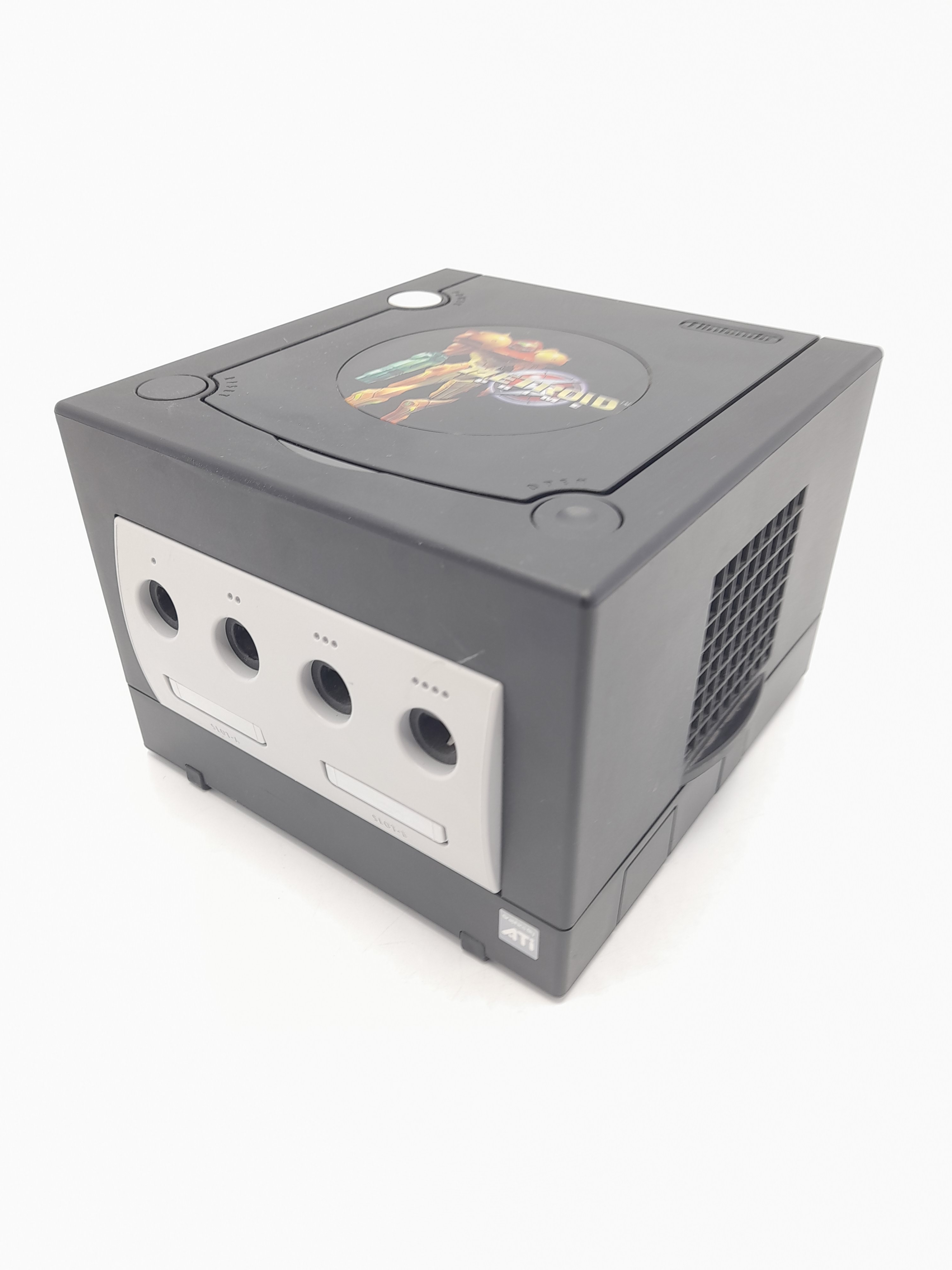 Foto van GameCube Zwart met Metroid Prime Faceplate