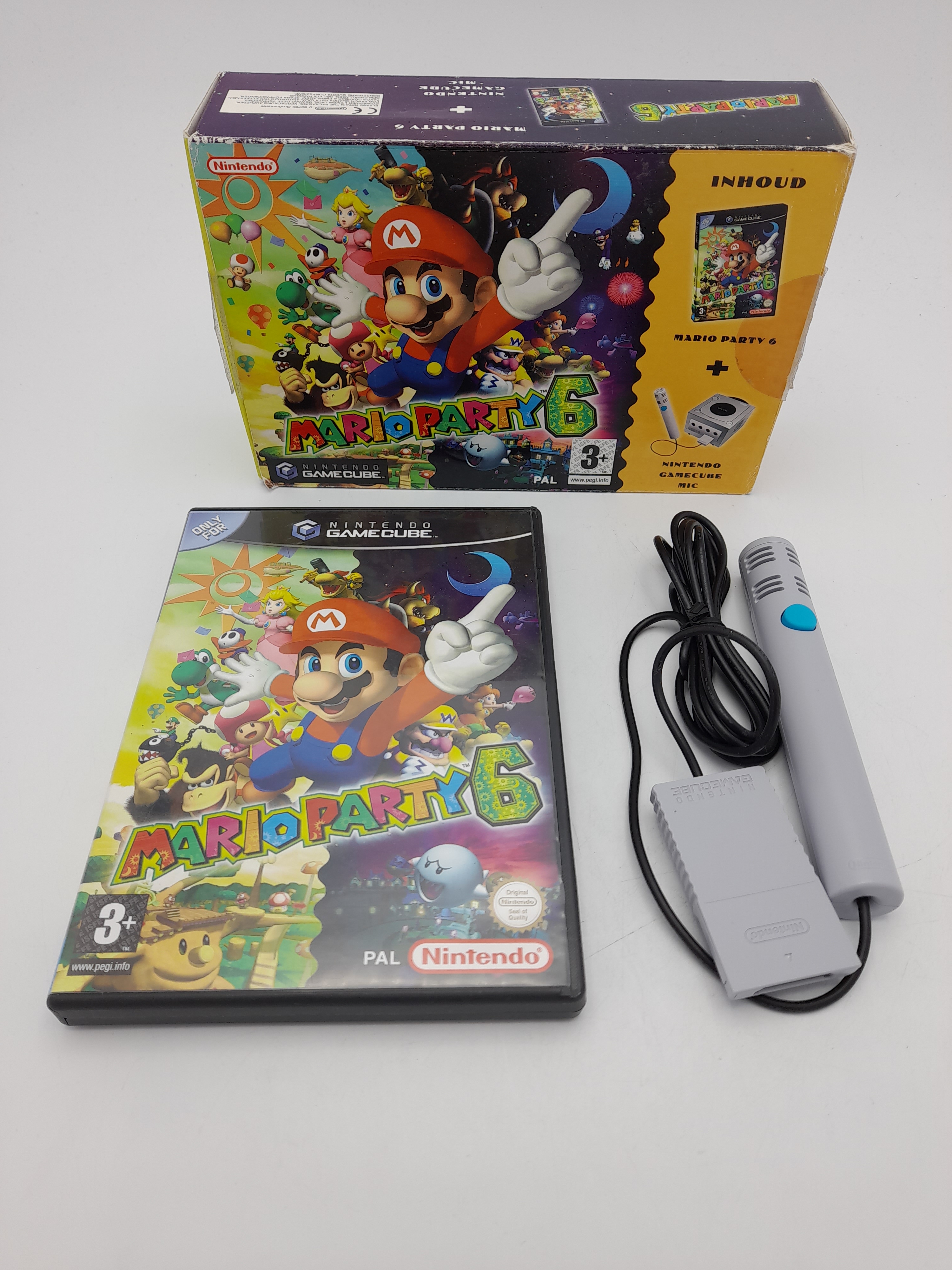 Foto van Mario Party 6 & Microphone in Doos