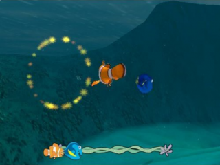 Zwem met <a href = https://www.mariocube.nl/GameCube_Spelinfo.php?Nintendo=Finding_Nemo target = _blank>Nemo</a> & Dory door ringen!