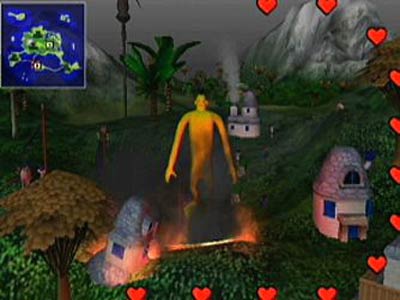 Doshin the Giant is niet echt een super mooi spel, het origineel is dan ook afkomstig van de Nintendo 64DD(een uitbreiding voor de Nintendo 64 die alleen in Japan uitkwam)